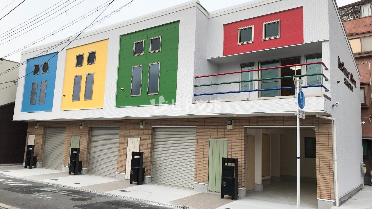 募集開始 新築ガレージハウス 鴫野3分 事務所 住居のハイブリッド